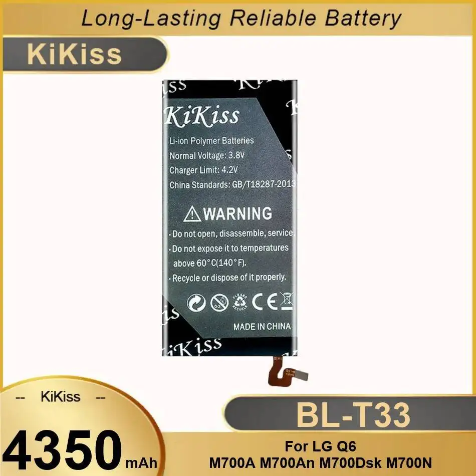

BL-T33 Аккумулятор мобильного телефона для LG Q6 M700A M700AN M700DSK M700N Надежный источник питания 4350 мАч