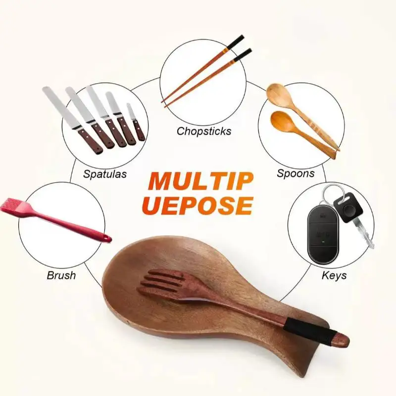 Cooking Spatula Tableware Holder Wooden Spoon Holder Wooden Spoon Rack Household And Commercial Spoon Tray Spoon Pad