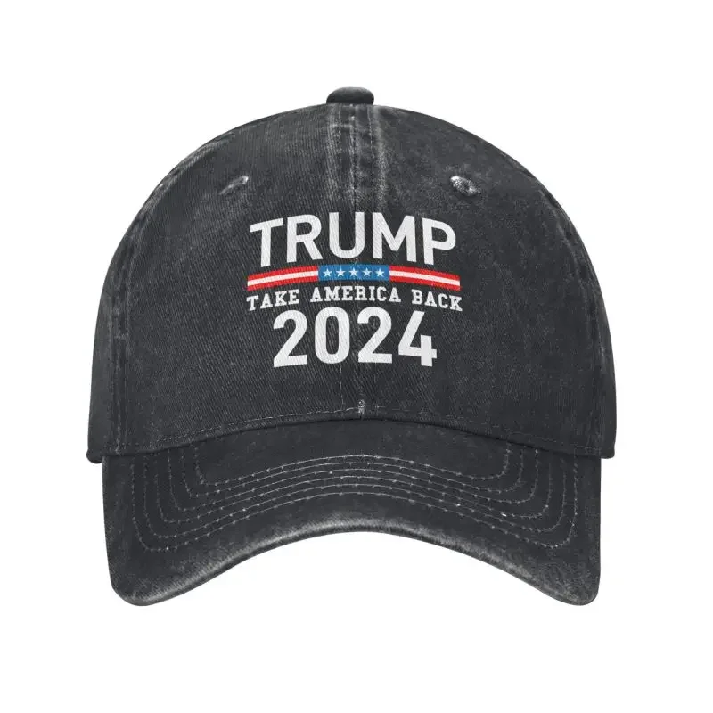 

Custom Classic Trump 2024 Take America Back Baseball Cap Men Women Adjustable Unisex Cotton Dad Hat Performance Snapback Caps