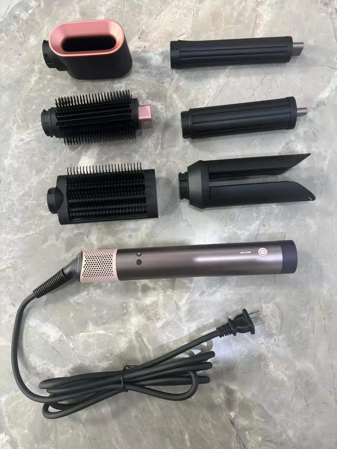 SenCiciMen 6-in-1 Multi Hair Styler, 1500W Hot Air Brush, Curling Iron & Dryer, Multifunctional Tool for Daily Hair Styling CE C