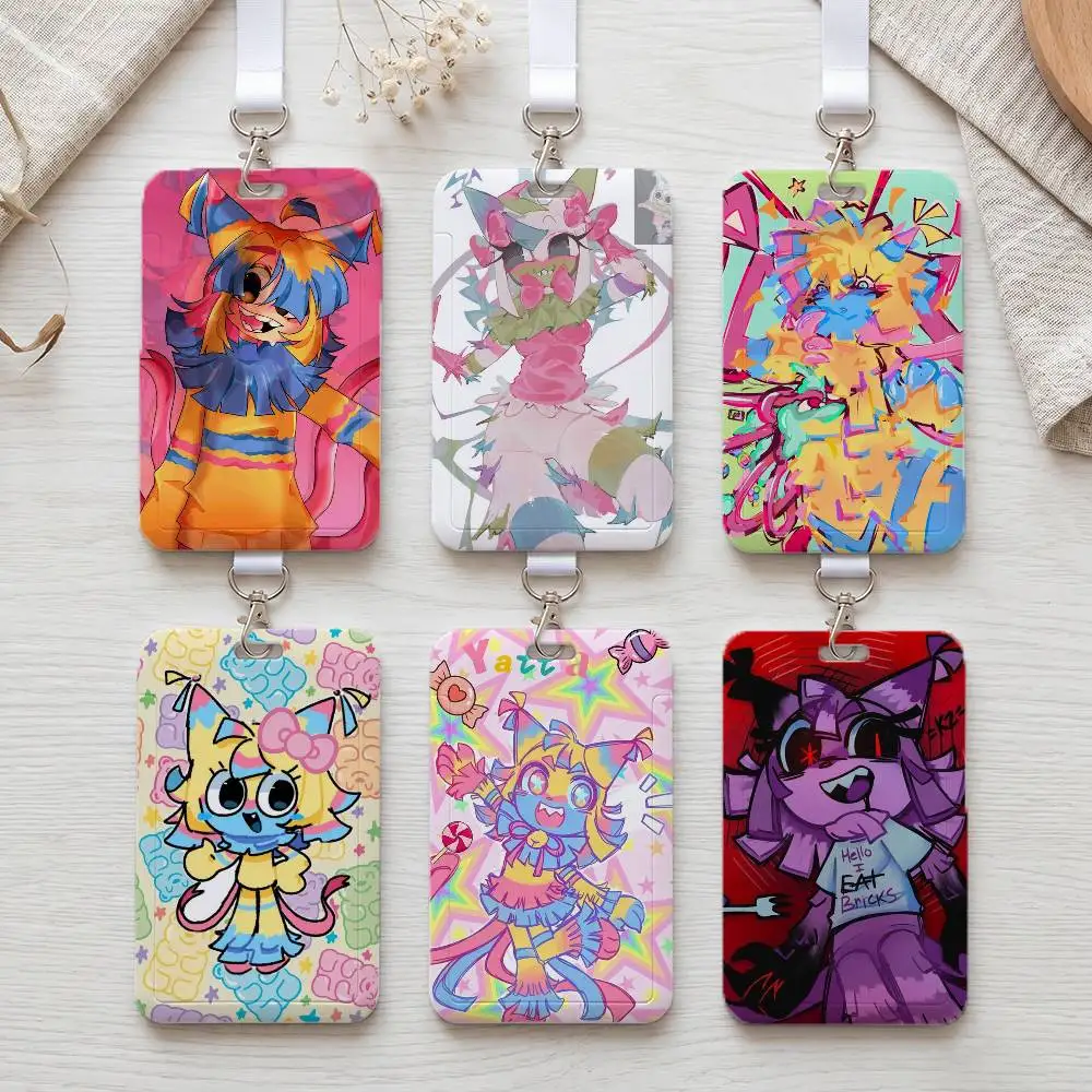 Cartoon Yatta Portable Office Staff Badge Card Cover Lanyard Card Case