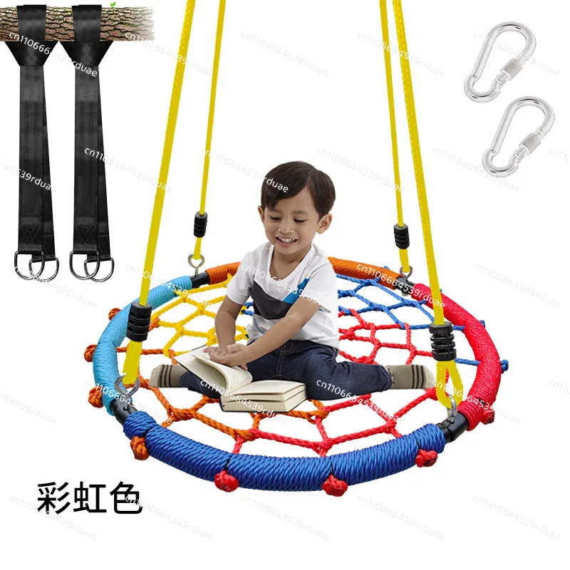 60Cm mesh rope bird's nest swing children's outdoor toys facilities hammock PE rope woven swing