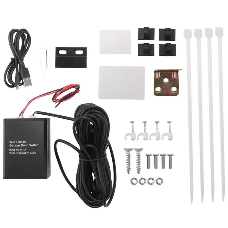 A98Z Wifi Garage Door Switch Garage Door Controller Wifi Smart Home Work For Alexa Google Home Voice Control App Remote Control