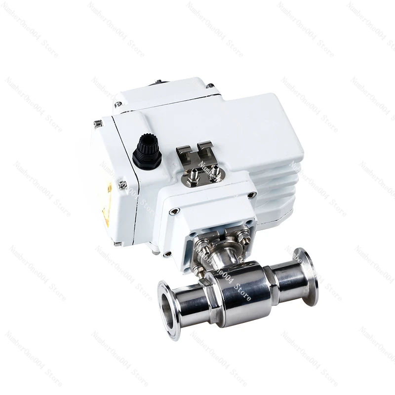 

Suitable for sanitary grade 304 stainless steel quick connect electric ball valve Q981F quick opening clip on quick installation