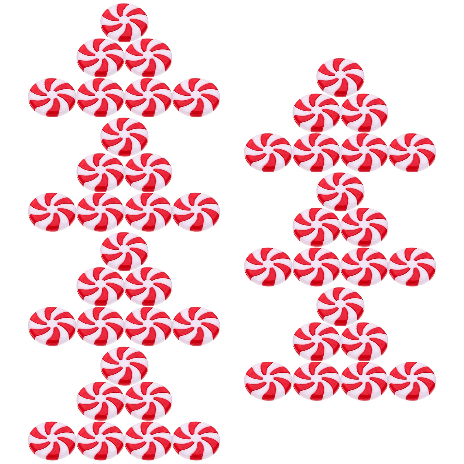 50 Pcs Candy Display Christmas Simulation Indoor Decorations Xmas Props Plastic DIY Pendant