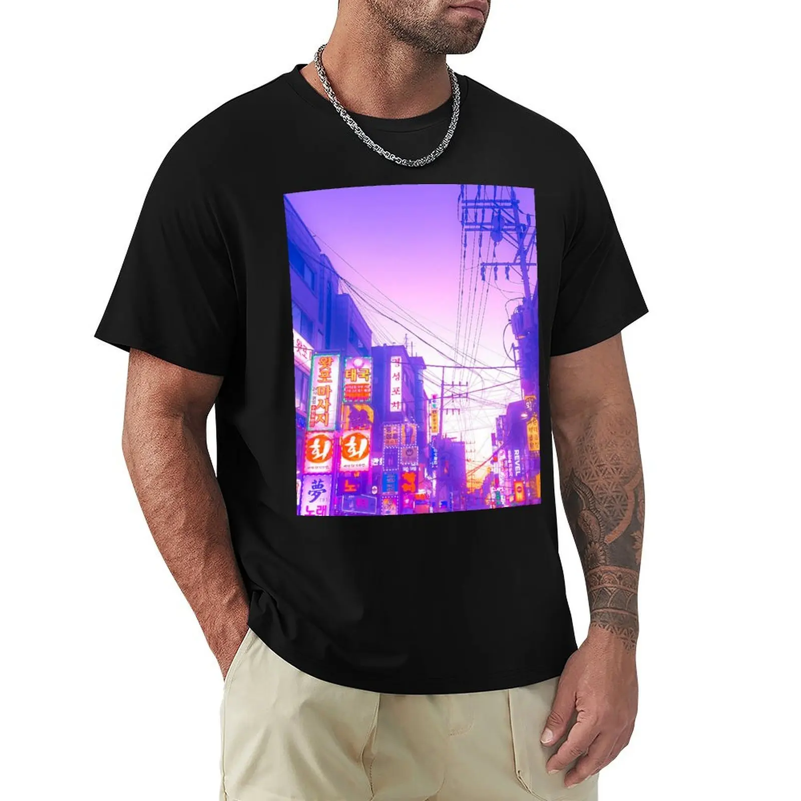 

Vaporwave Seoul T-Shirt funny meme t-shirts tees oversize t-shirts man plus size tops t shirts for men graphic