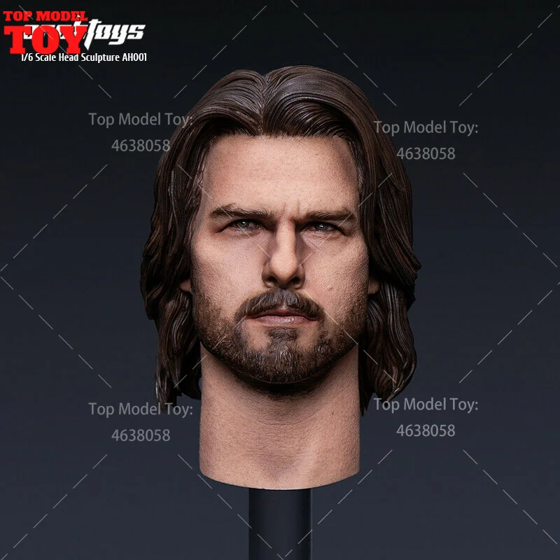 ARCHTOYS AH001 1/6 The Last Samurai Tom Cruise Male Head Suplt Carving Model Fit 12