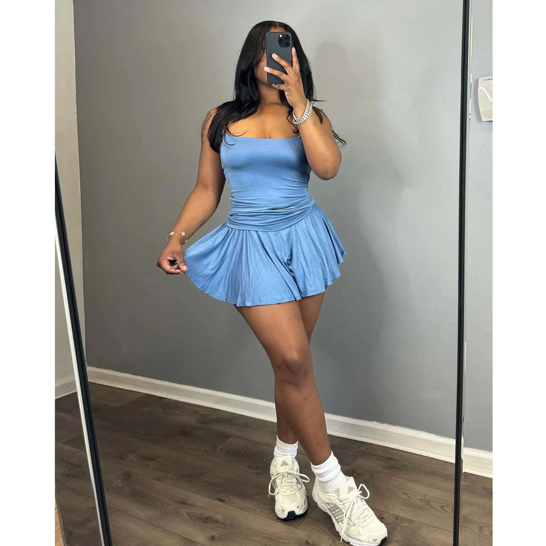 Zomer 2 Delige Pantrokset Vrouwen Y 2K Streetwear Sexy Crop Tops Geplooide Jurk Tweedelige Rokken Shorts Cargo Broek Outfits