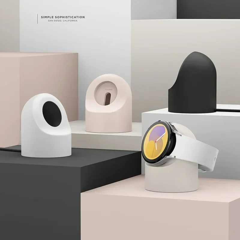 Compatible With Samsung Galaxy Watch 7 6 5 4 3 Charger Stand 40 44 46mm Galaxy Watch 5Pro Charger Silicone Stand Charging Base