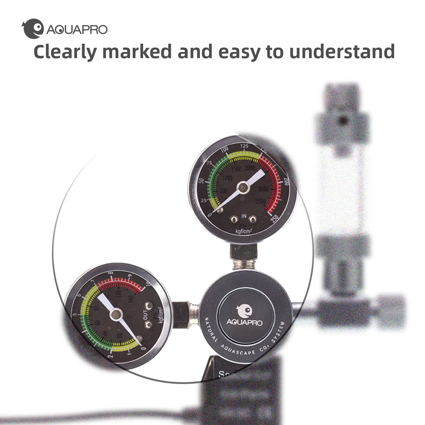 AQUAPRO Solenoid Dual Gauge CO2 Regulator Pro, Fits UK/US Thread - for Planted Tank, High Precision Aquarium CO2 System