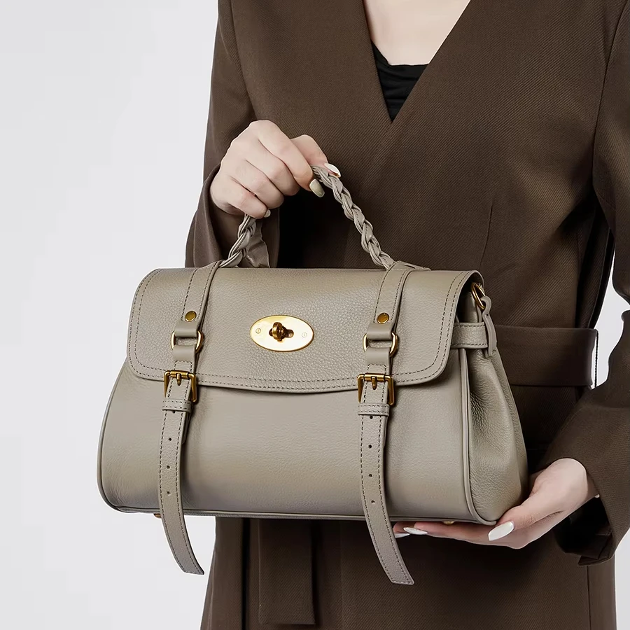 

Роскошные кожаные женские сумки для женщин, 100% натуральная сумка через плечо, сумки через плечо, производитель, дропшиппинг 2025