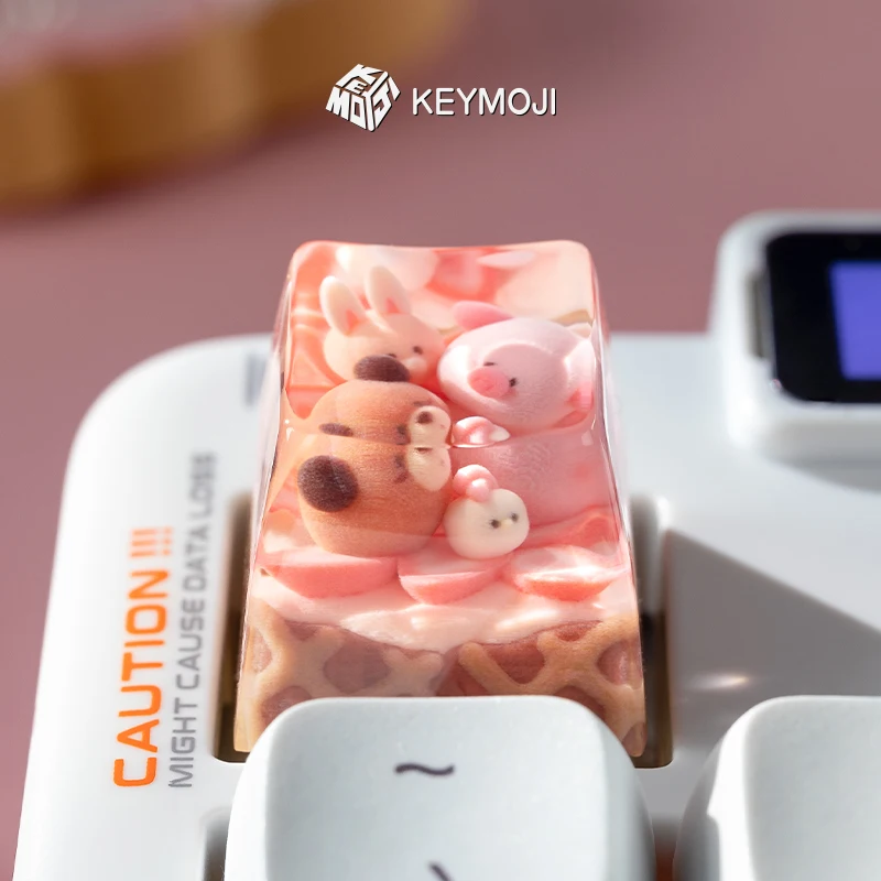 KEYMOJI Animal Ice Cream Series  3D Printing Artisan Keycap