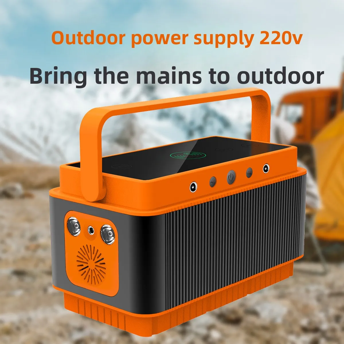 400W Portable Mobile Solar Power Supply High-Energy Storage Night Market Emergency Power Pure Sine Wave Inverter for Outdoor Use