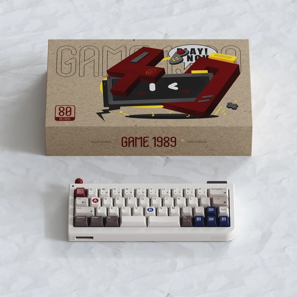80Retros GB40 Mechanical Keyboard Wireless Tri-mode Custom GASKET