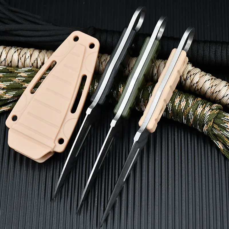 Outdoor camping high hardness straight knife, multi-function knife, hand knife, one steel straight knife, sharp knife