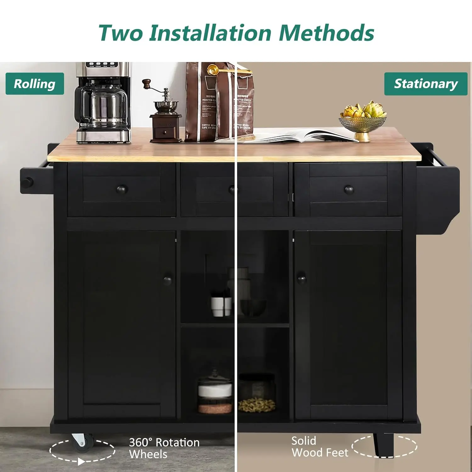 Thumbnail 4 - #8 Latest Rolling Kitchen Islands Offers
