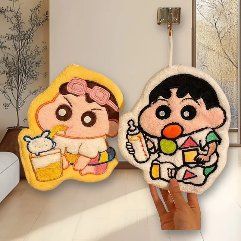 Toalla de cocina de dibujos animados Xiaoxin, colgante, bonita, gruesa, absorbente de agua para baño y hogar, paño de cocina que no suelta pelusa