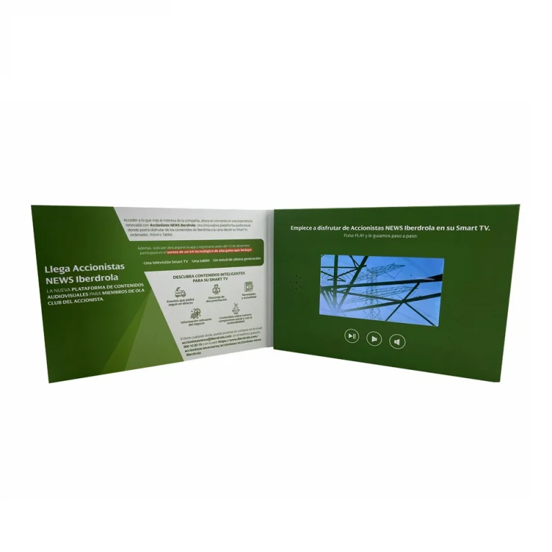 Customized. New 5inch IPS Ultra-Video Greeting Card/Electronic Brochure/LCD Album Wedding Style Greeting Card Negotiable P