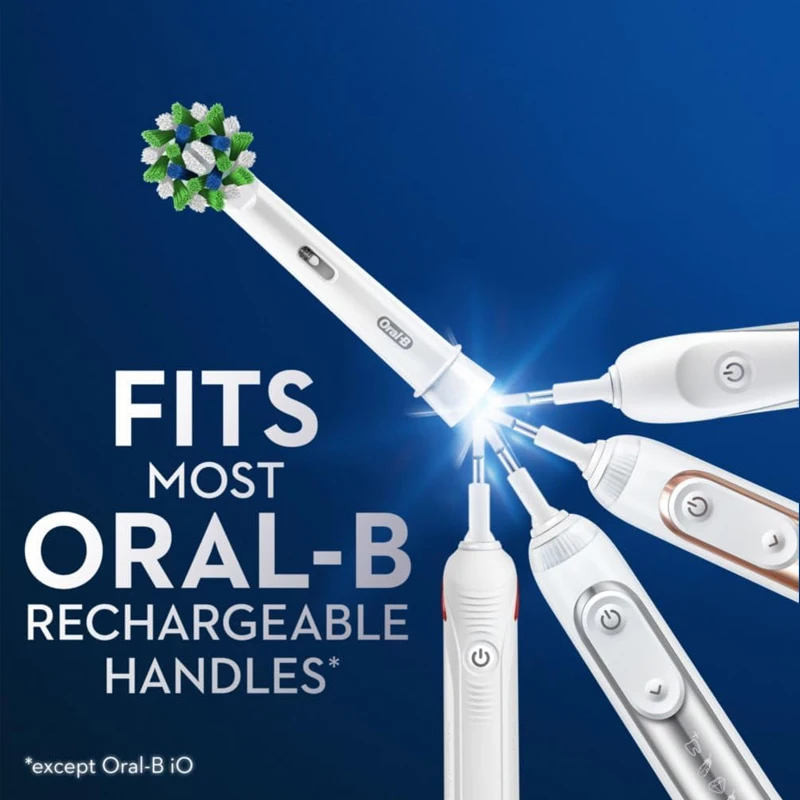 Сменные насадки Oral B Cross Action EB50, насадки для электрической зубной щетки, сменные насадки для D12/D5010/D100/P4000/Pro 4