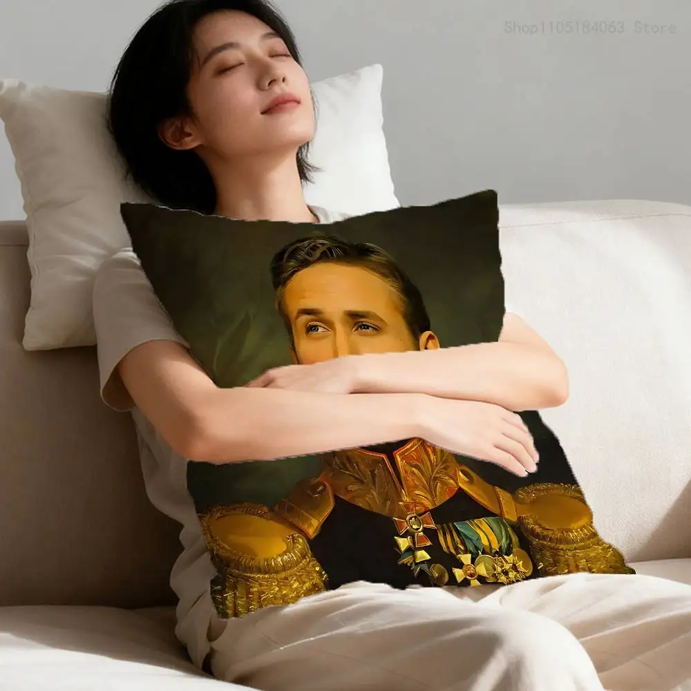 

R-Ryan G-Gosling Ken Pillow Case For Sofa Decor Car Office Room Printing Cushion Cover Decorations and Protector