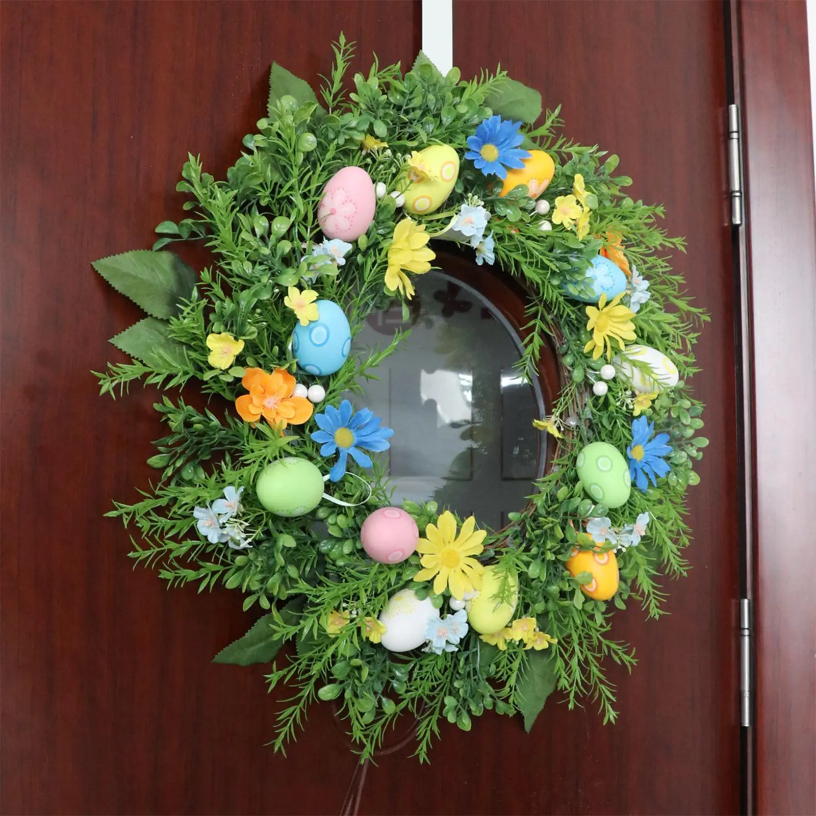 

Easter Wreath for Front Door Floral Wreath Holiday Garland Decoration for Valentines Day Farmhouse Indoor Outdoor Window Decor