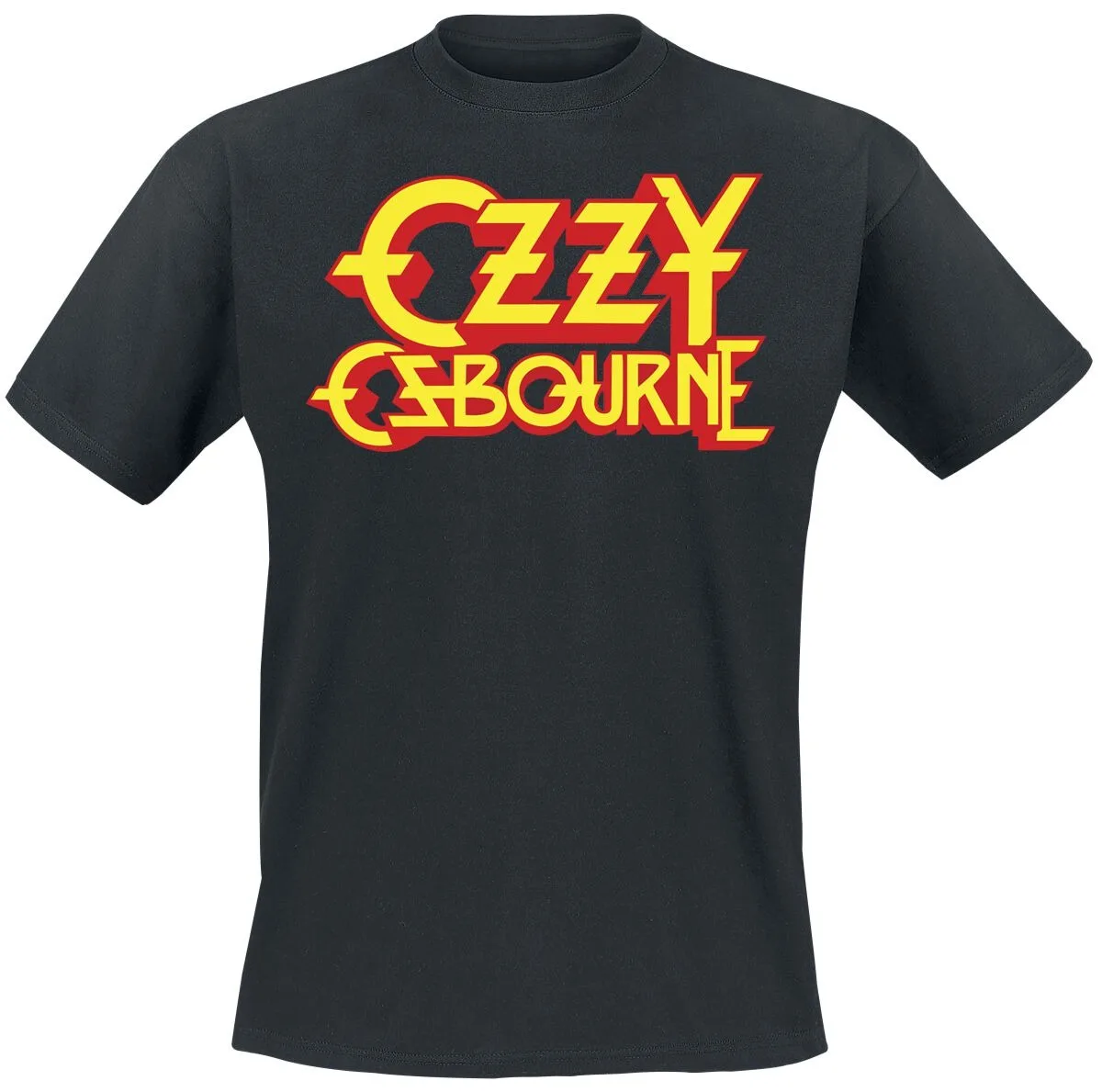 تي شيرت Ozzy Osbourne Classic Logo Graphic لمحبي المعادن الثقيلة الذين يحبون العراب من المعدن الثقيل المميز ملابس غير رسمية #1