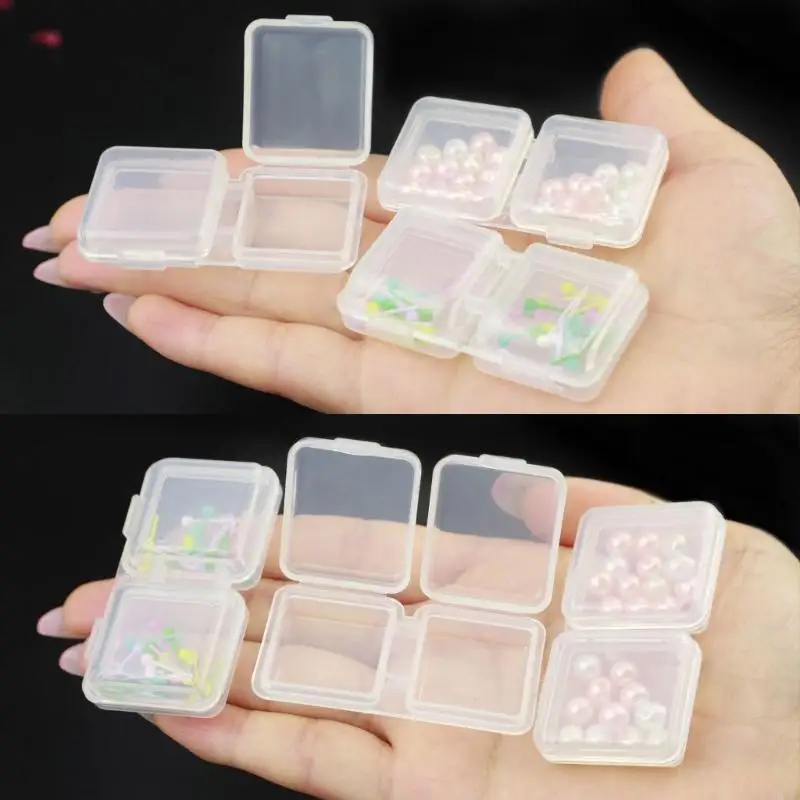 R7UF Transparent Plastic Bead Storage Container Bead Suitable for Beading