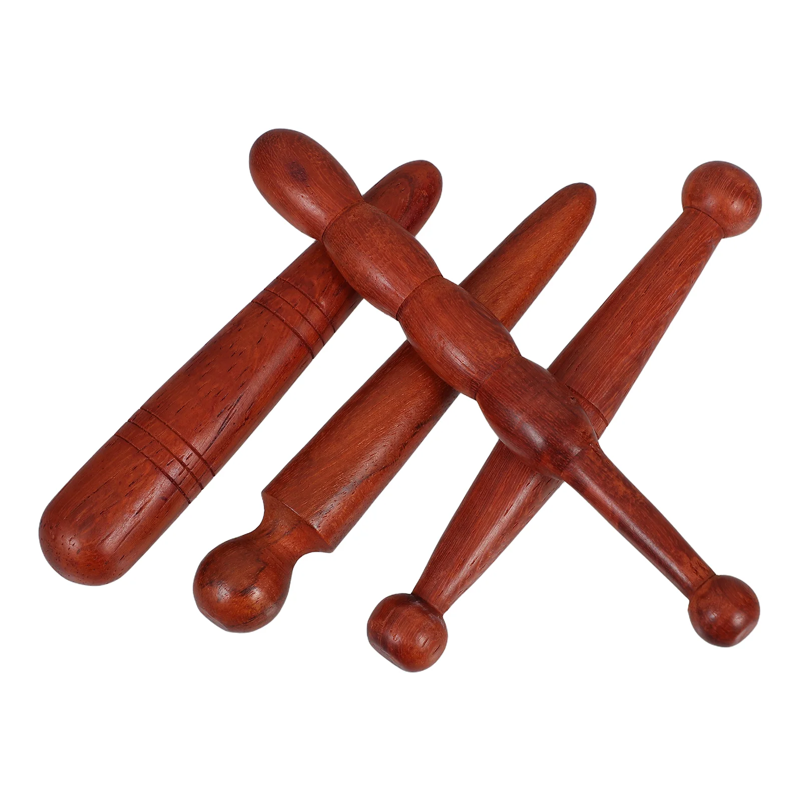 

4 Pcs Foot Massage Stick Manual Tool Massaging Supply Home Device Body Massager Fragrant Wood Wooden Rod