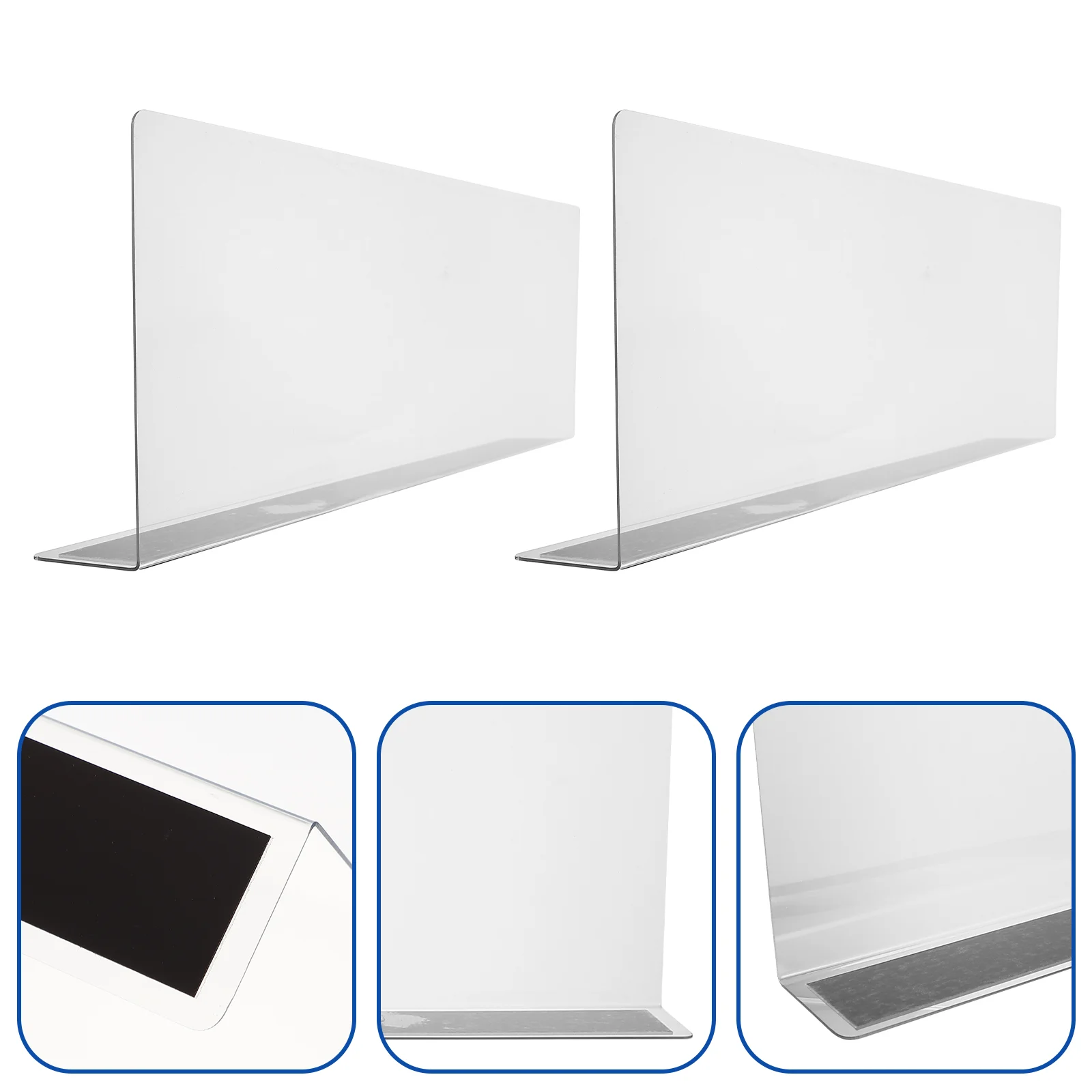 Shelf Divider Dividers for Stores Goods Classification Boards Commodity Supermarkets PVC