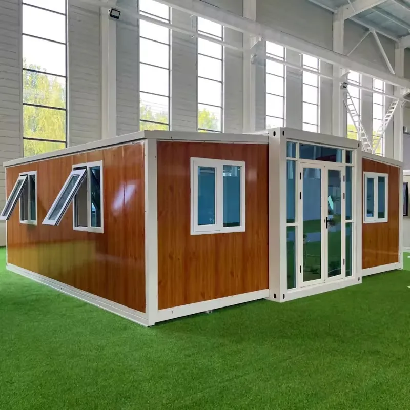 Modern Living 2 Bedroom Hotel Office Expanding Foldable Portable Mobile Homes Mobile Folding Prefab Expandable Container House