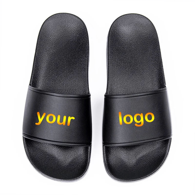 Custom slippers print your logo design for personalized gifts