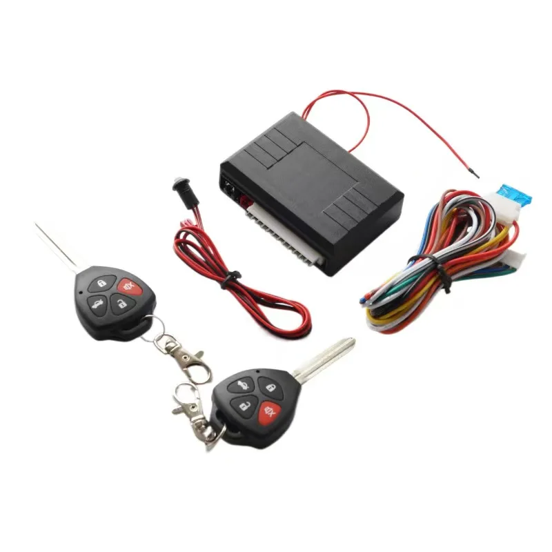 Hot selling Factory DC 12V Cars Keyless Entry System Remote lock/unlock & Opening Trunk & Car Finder with 2 remote controls
