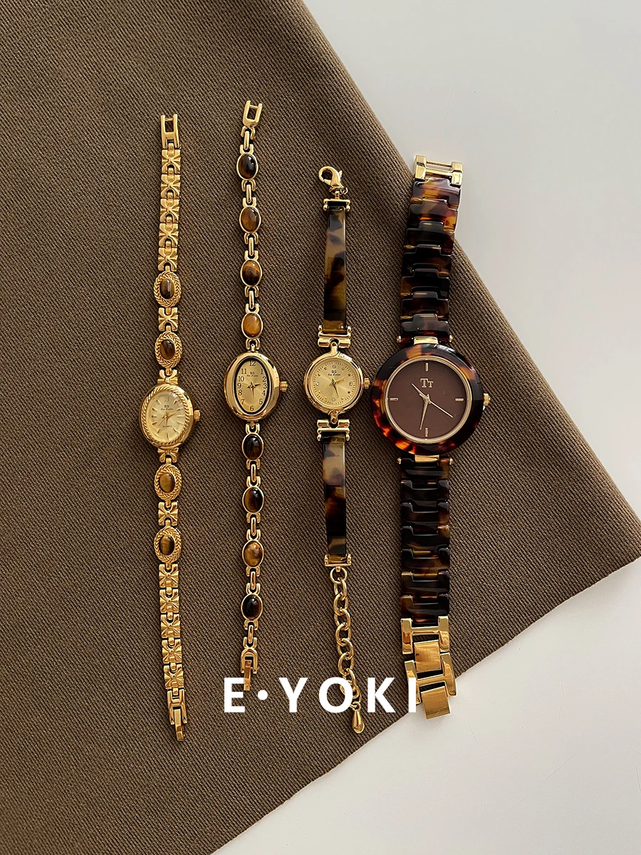 

2026 Amber-Colored Vintage-Inspired, High-End, Understated Luxury Women'S Quartz Watch, A Stylish Accessory And Gift For Ladies.
