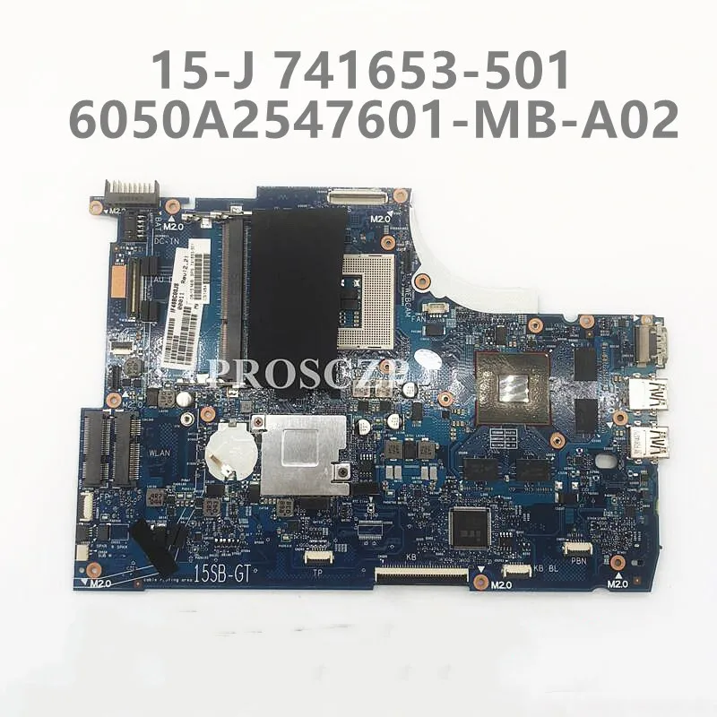 

741653-501 741653-001 741653-601 For HP 15-J105TX 15-J Laptop Motherboard PGA947 DDR3 HM86 GT750M 4GB 100% Tested Working Well