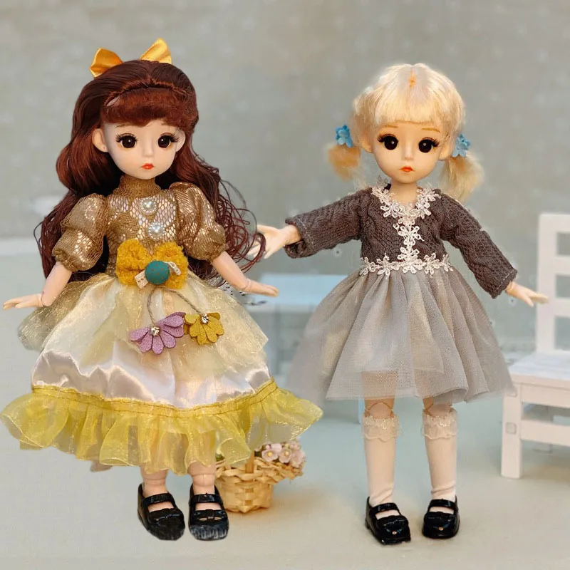 

Fashion 1/6 Bjd Doll 30cm Princess Dress Up Clothes Accessories Playhouse Doll Kid Children Girls Birthday Gift