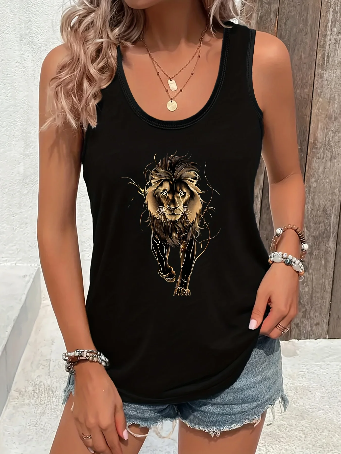 Women'S Fashion In The 90S - Creative Letter Dames casual bedrukte tanktops