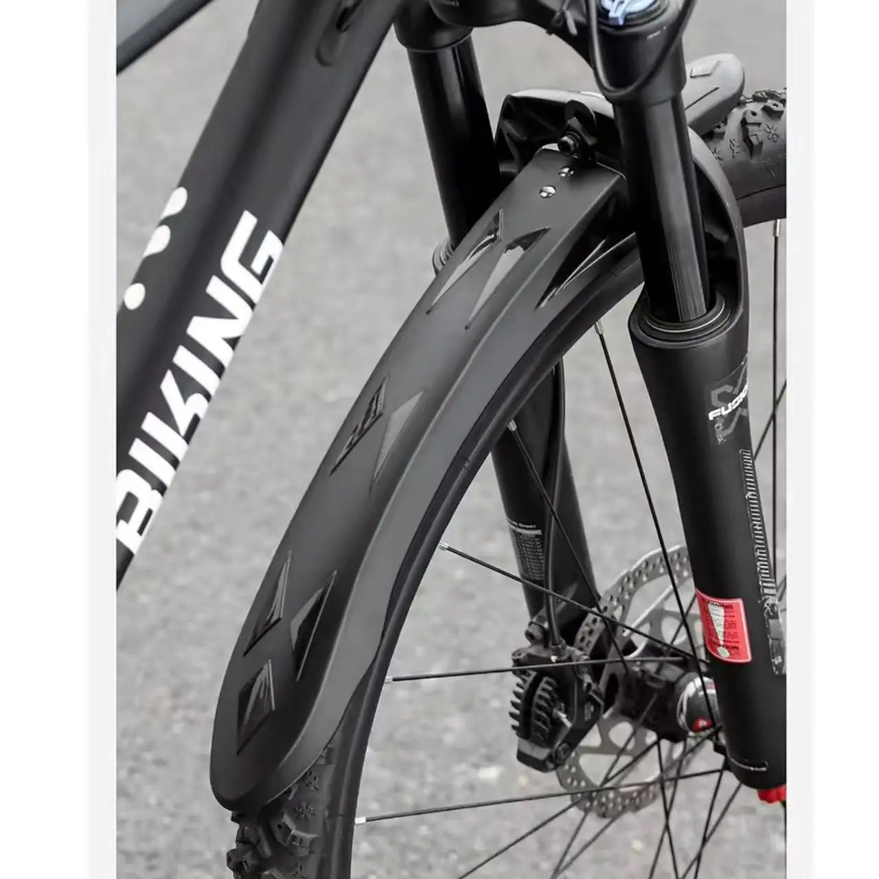 1 Paar MTB Fahrrad-Schutzbleche Reflektierende Warnschutzbleche für Mountainbikes Vorne und Hinten Verstellbare Fahrradzubehörteile ﻿ – Detail 4