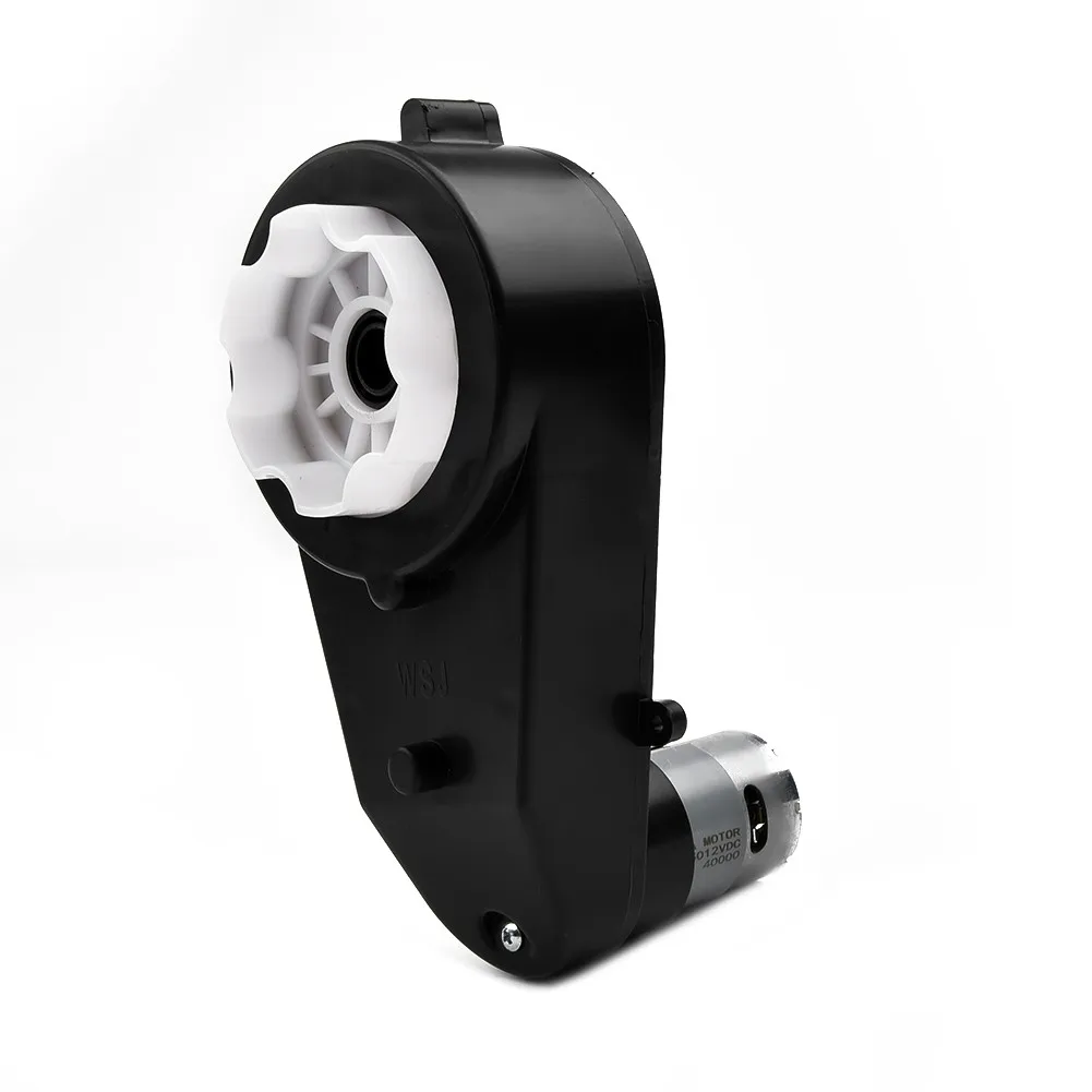 Redução Motor Worm Gearwheel, Grande Torque Gearbox, Turbo Gearbox, RS550 Substituição, 12V, apto para crianças, brinquedo do carro, 40000RPM