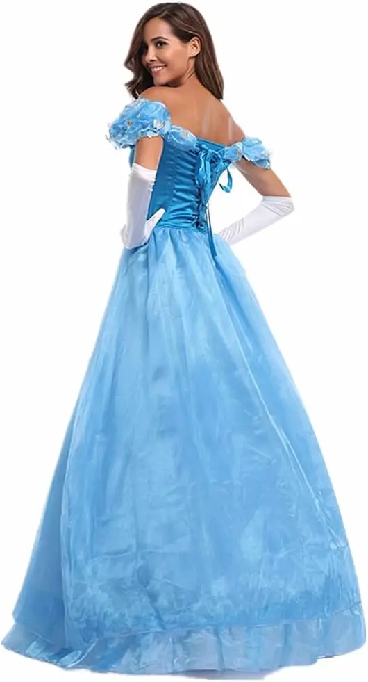 Women\'s Princess Costume Halloween Dress Up Cosplay Party Outfit Ball Gown Prom  cosplay costume women