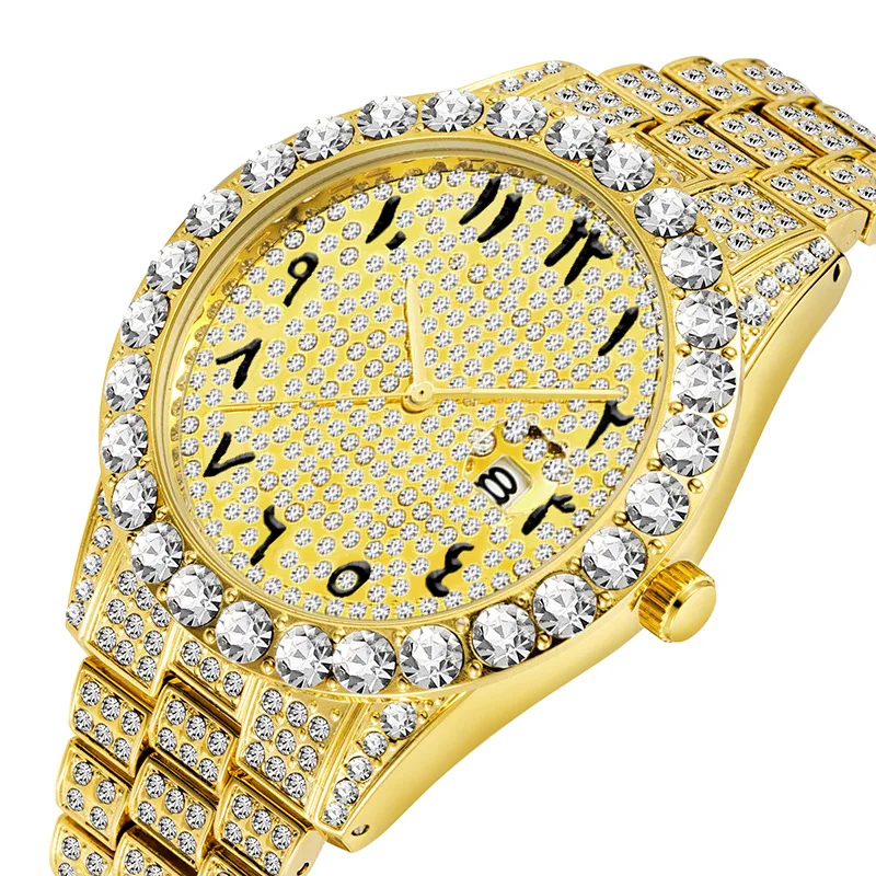 

New Fashion Luxury Hip Hop Full Diamond Men Watch Hot Style Women Watches Manufacturers Direct