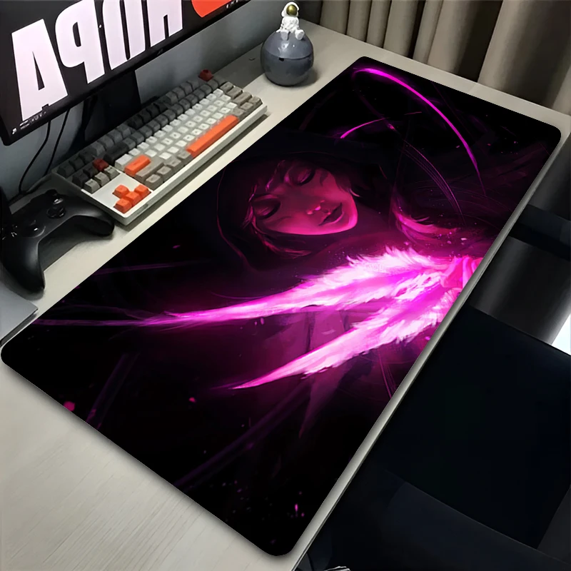 Large Gaming Mousepad L-league Of Legends Xayah Rakan XXL Keyboard Gamer Mouse Pad On The Table Speed Desk Mat Anime Mouse Mats