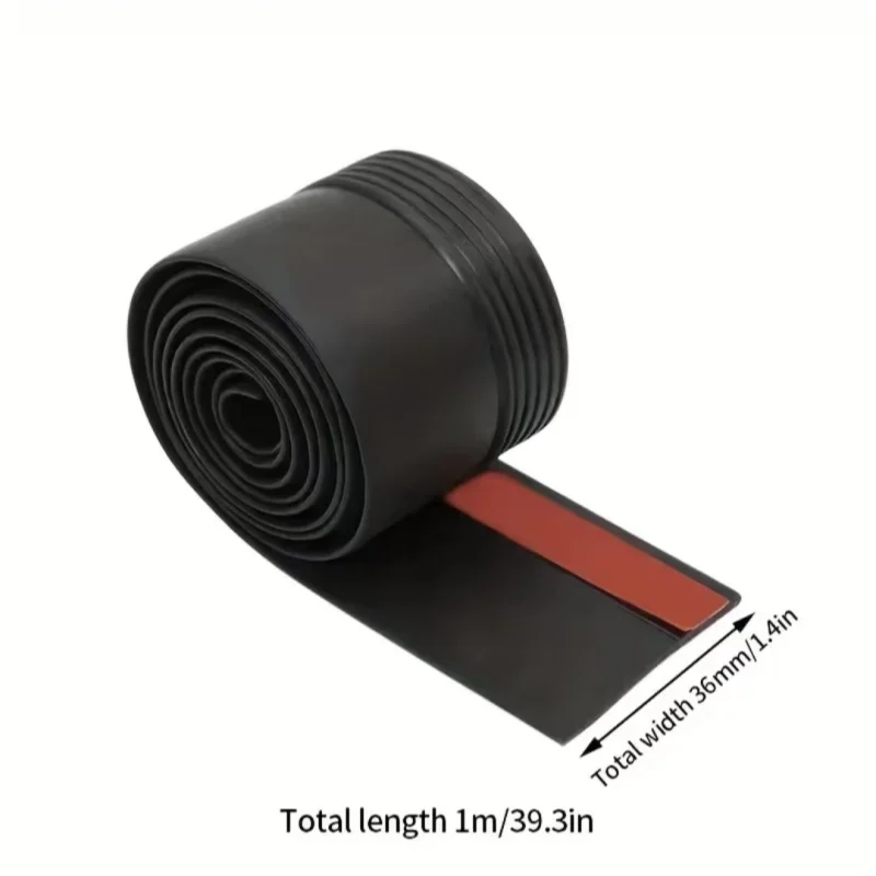 1-4 Piece Soundproof Door Bottom Sealing Strip Insect Prevention Draught Excluder Self-adhesive 100cm Door Draft Stopper Dorm
