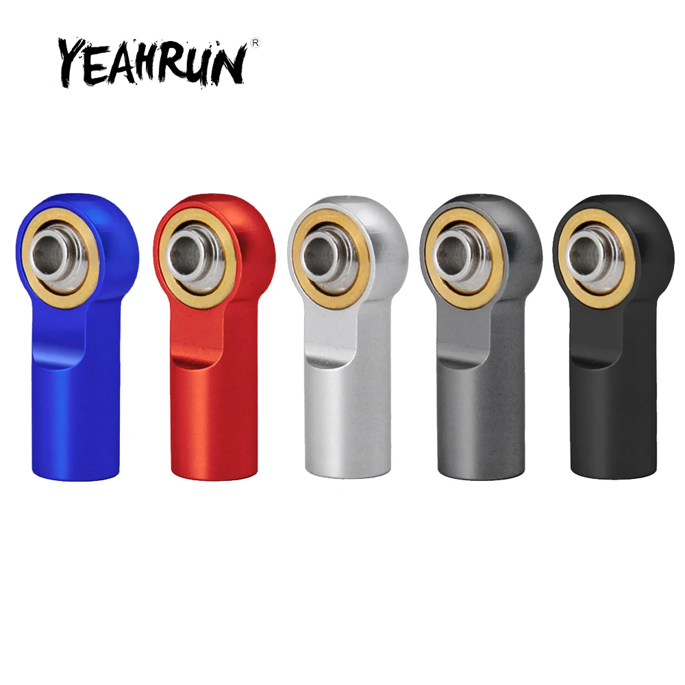 YEAHRUN 10/20Pcs M4 Metal Link Rod Ends Steel Ball Heads for Axial SCX10 D90 Tamiya CC01 1/10 RC Crawler Car Truck Model Parts