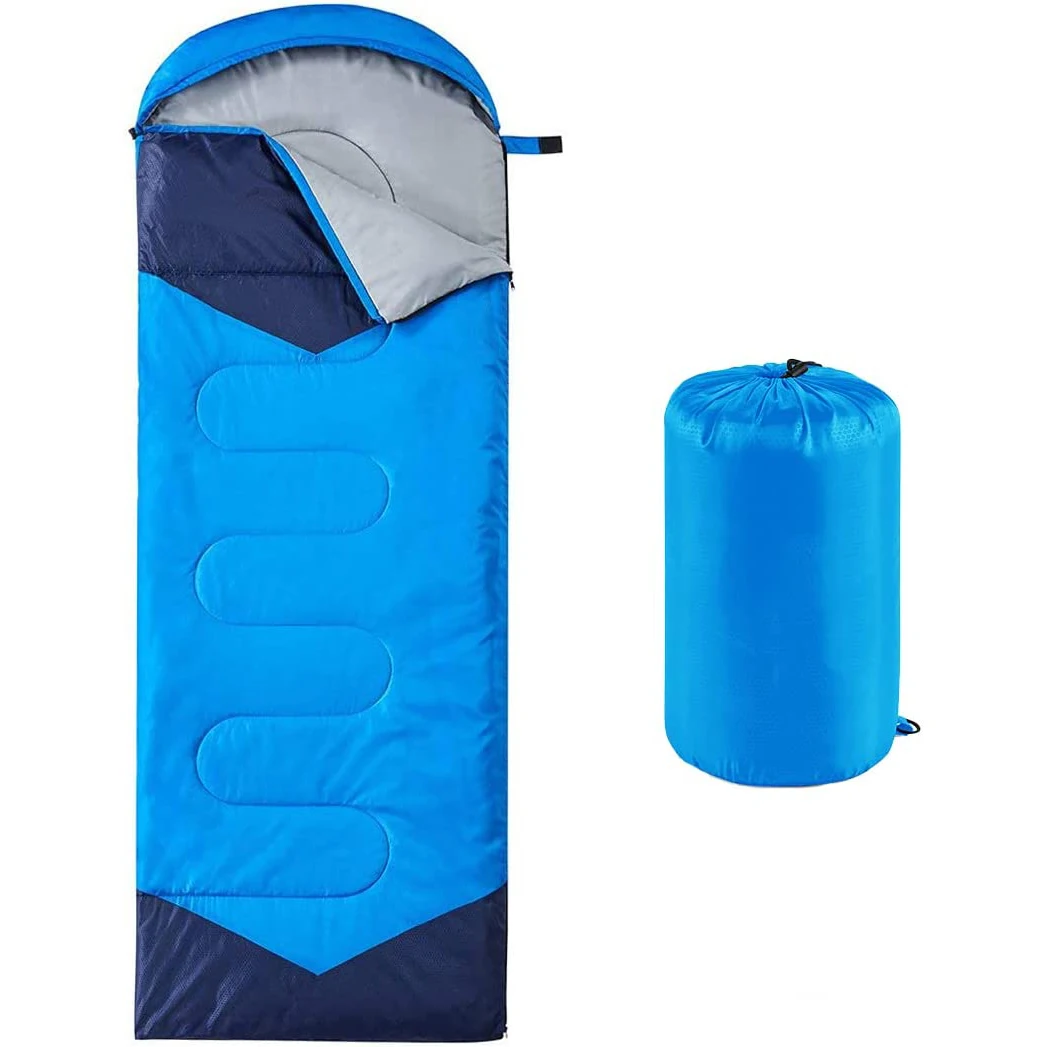 

Camping Sleeping Bag - 3 Season Lightweight Waterproof for Adults Kids - Camping Gear Equipment, Traveling, and Outdoors