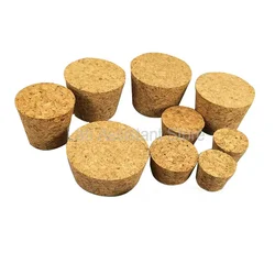 100pcs/lot Laboratory Cone-shaped Cork Stopper Test Tube Wooden Plug Essential Oil Pudding Small Glass Bottle Lid