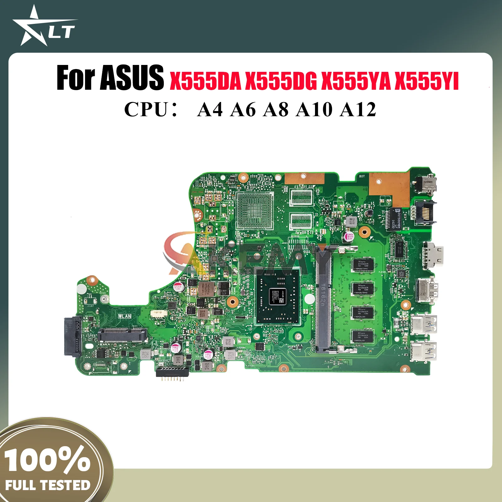 

Материнская плата для ноутбука X555DA для ASUS VivoBook A555D X555DA K555D X555YI X555YA X555DG X555D с процессором A4 A6 A8 A10 A12