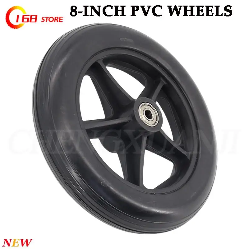 Wheelchair Caster Wheelchair Front Wheel 8 Inch Wheelchair Casters Small Cart Rollers Chair Wheel for Wheelchair Accessories