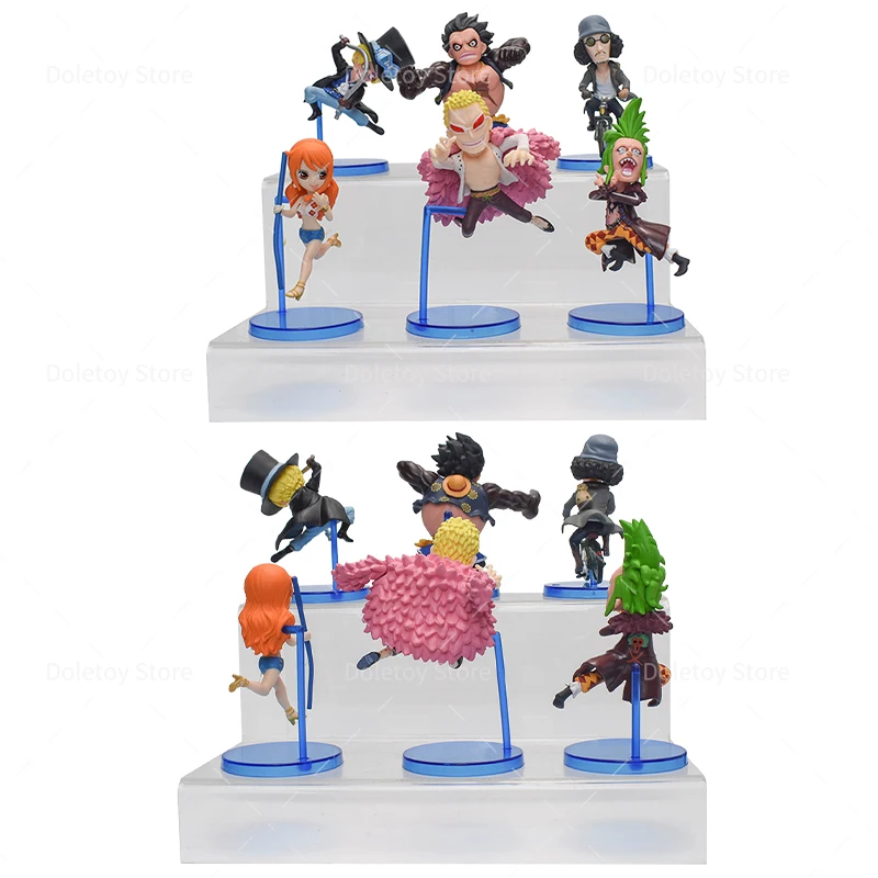 One Piece Figure Set Luffy Zoro Shanks Ace Nami PVC Action Figures