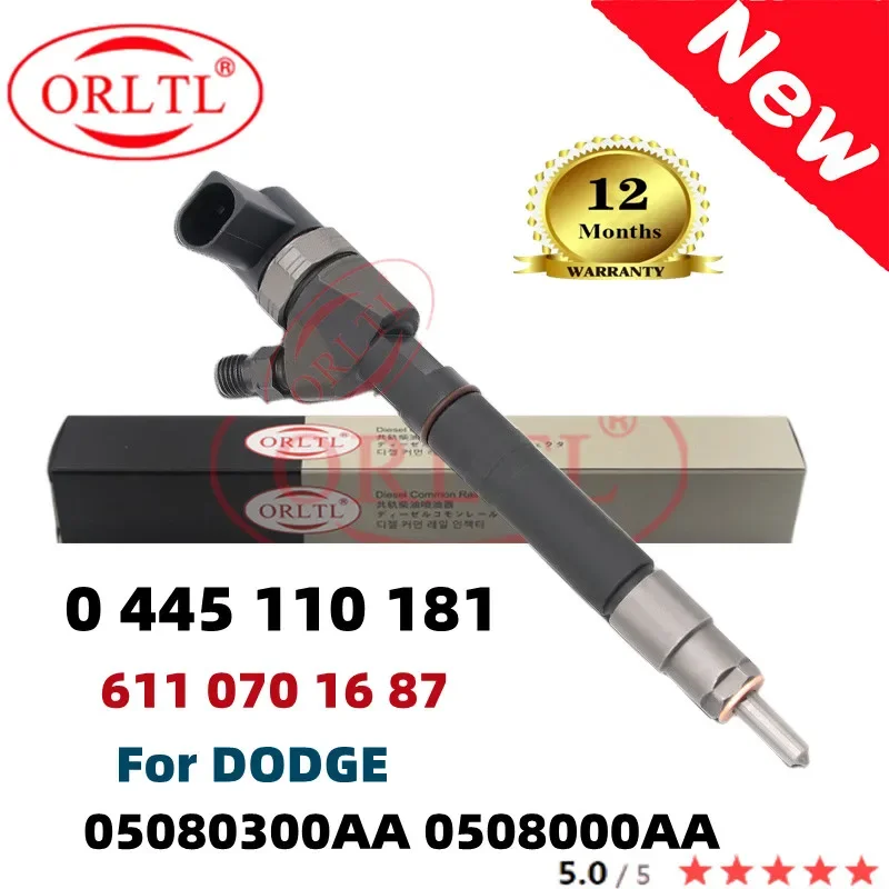 

ORLTL Original Injector 0445110181 6120700387 0 445 110 181 A6120700387 for MERCEDES Sprinter Vito R5135154AB