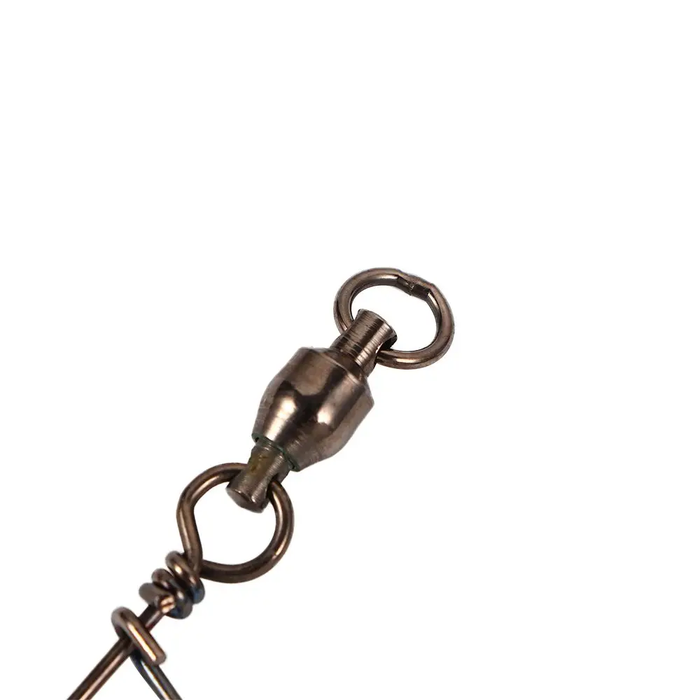 Resistant High Rolling Swivel Fishing Accessories Stainless Steel Ball Bearing Connector Coastlock Snap Fishing Swivels